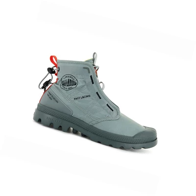 Men's Palladium Pampa Travel Lite Boots Grey | OTRCZH-302